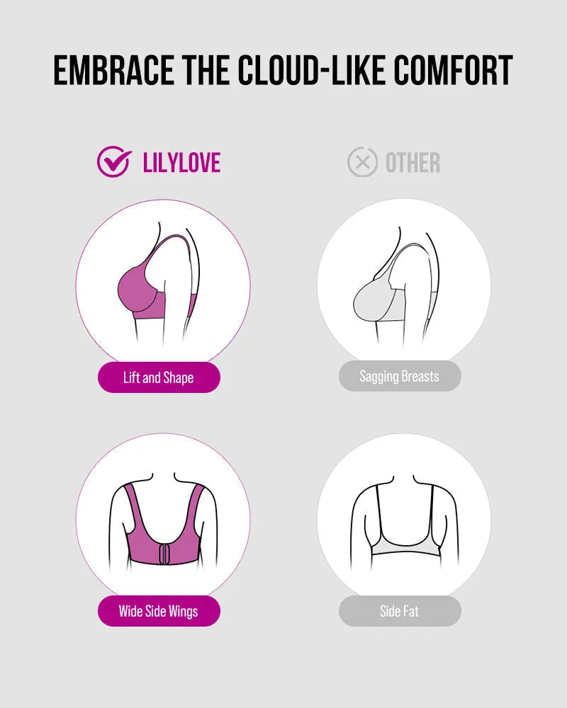 Lace Underwire Padded Push Up Bra (3-COLOR SET)
