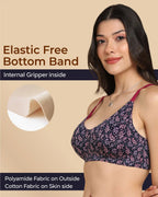 Tweens Bonded Printed lightweight Full-Coverage Padded Cotton Bra- (PACK OF 3)