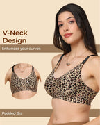 Tweens Bonded Printed lightweight Full-Coverage Padded Cotton Bra- (PACK OF 3)