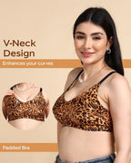 Tweens Bonded Printed lightweight Full-Coverage Padded Cotton Bra- (PACK OF 3)