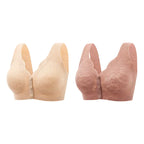 Pack Of 3-Front button Buckle Sleep Bra for women