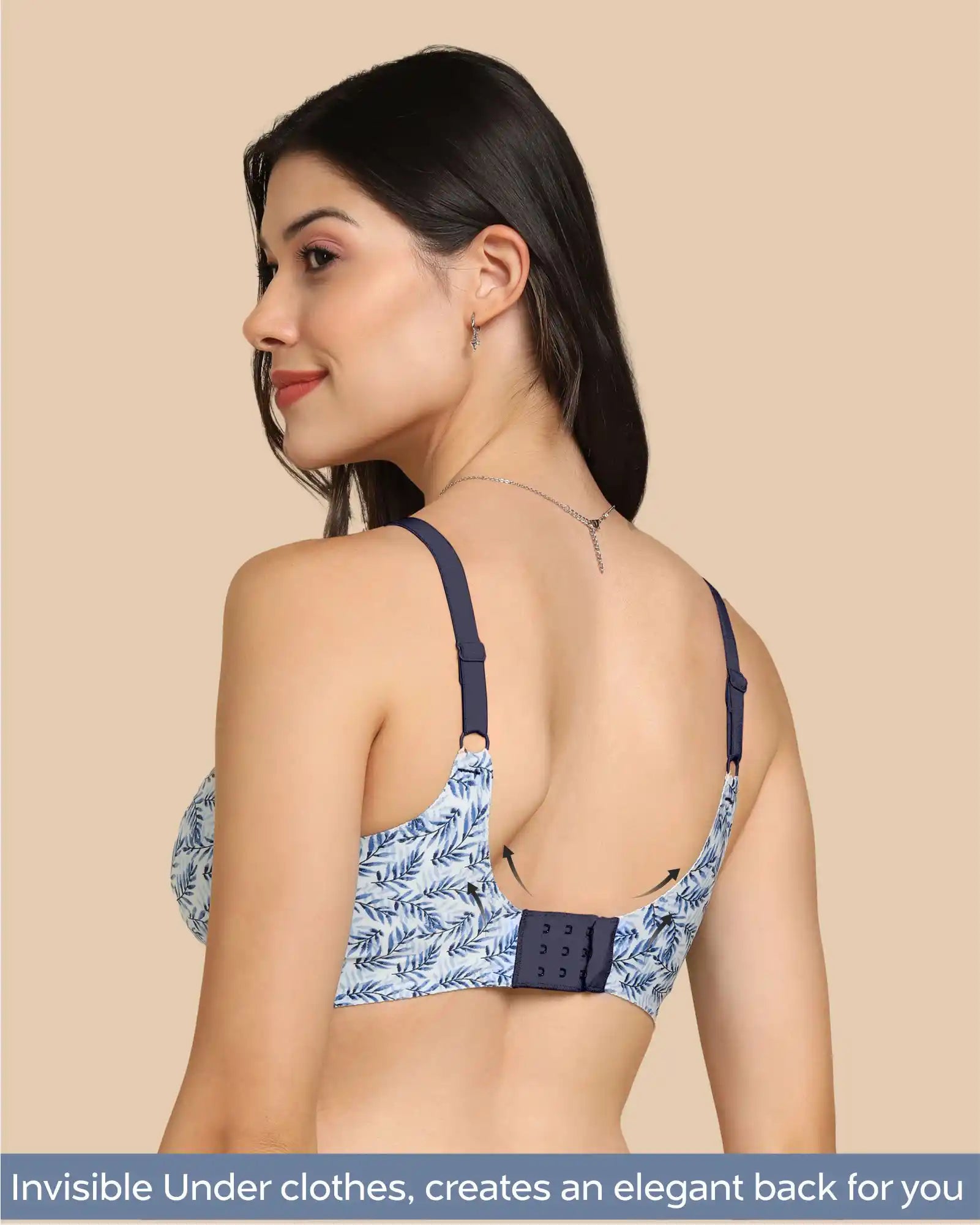 Bonded Printed Full-Coverage Padded Bra