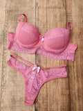 Sweetheart Self Design Lingerie Set