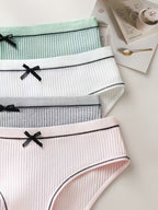 4-Pack Twist Briefs Light Colors Women'S Underwear Easy Comfortable And Breathable Easy Elegant