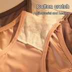 🌷(4 PCS) Sexy Seamless Double Strap Lace Silk Care Panties