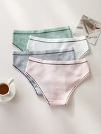 4-Pack Twist Briefs Light Colors Women'S Underwear Easy Comfortable And Breathable Easy Elegant