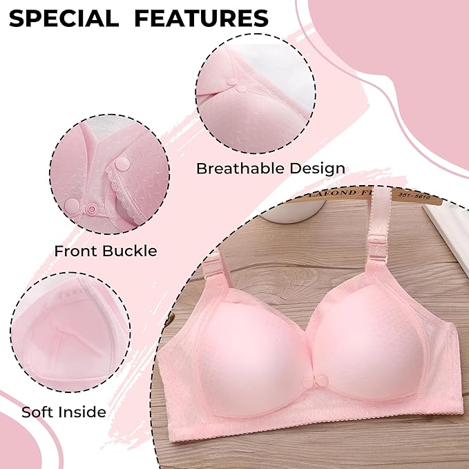 Nursing Bra for Maternity Breast feeding (Pack of 3)
