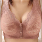 Pack Of 3-Front button Buckle Sleep Bra for women