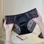Corset Style Women's Floral Jacquard Lace Briefs - Low-Rise - Breathable - Everyday