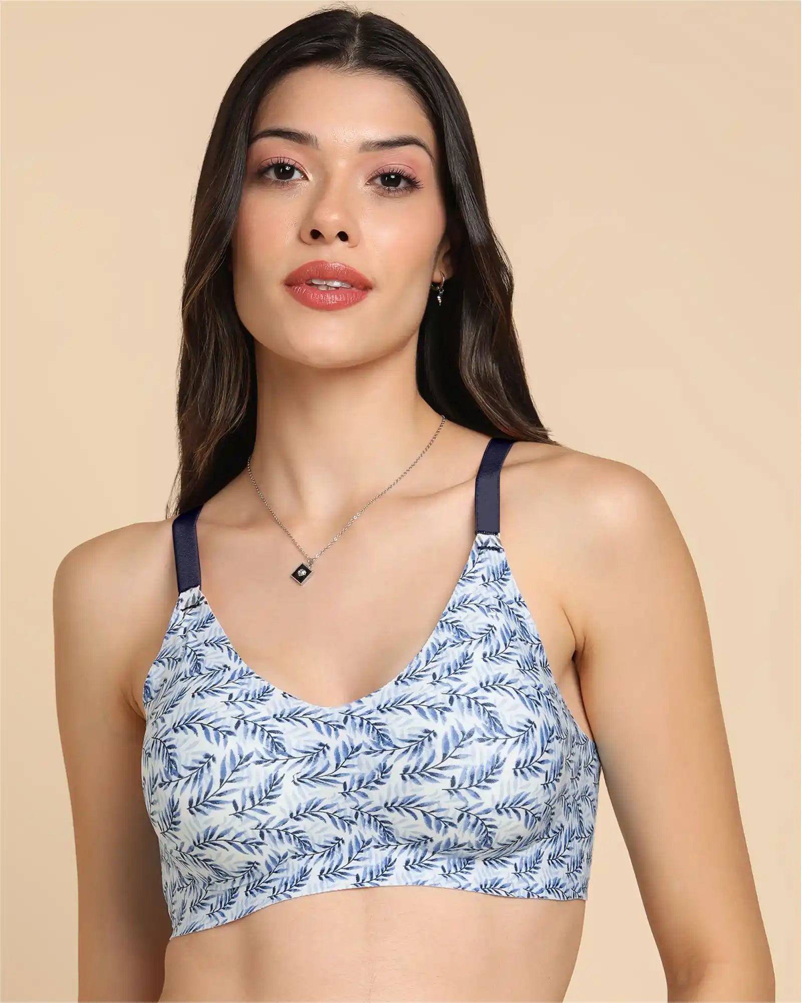 Bonded Printed Full-Coverage Padded Bra